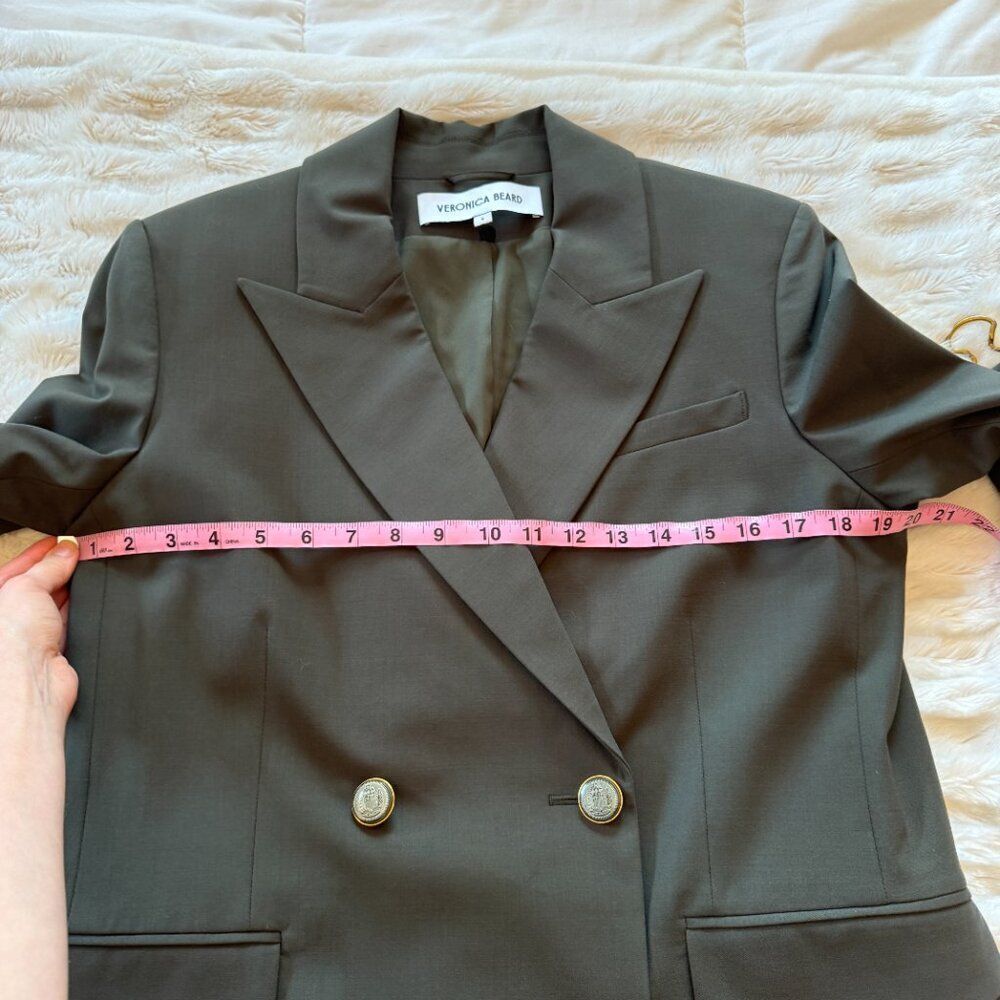 Veronica Beard Hutchinson Green Blazer Dickey Jacket - Picture 10 of 12